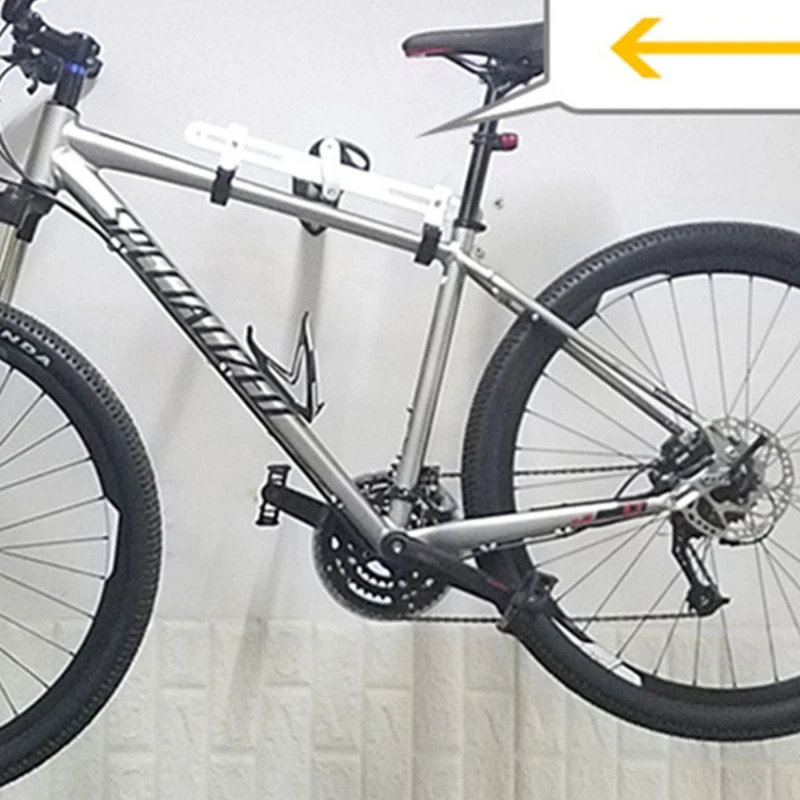 

Indoor Horizontal Wall Mount Bike Storage Rack Safe Secure Cycling Hanger Holder Bicycles Hook Hang Road Mountain Bike D2TC