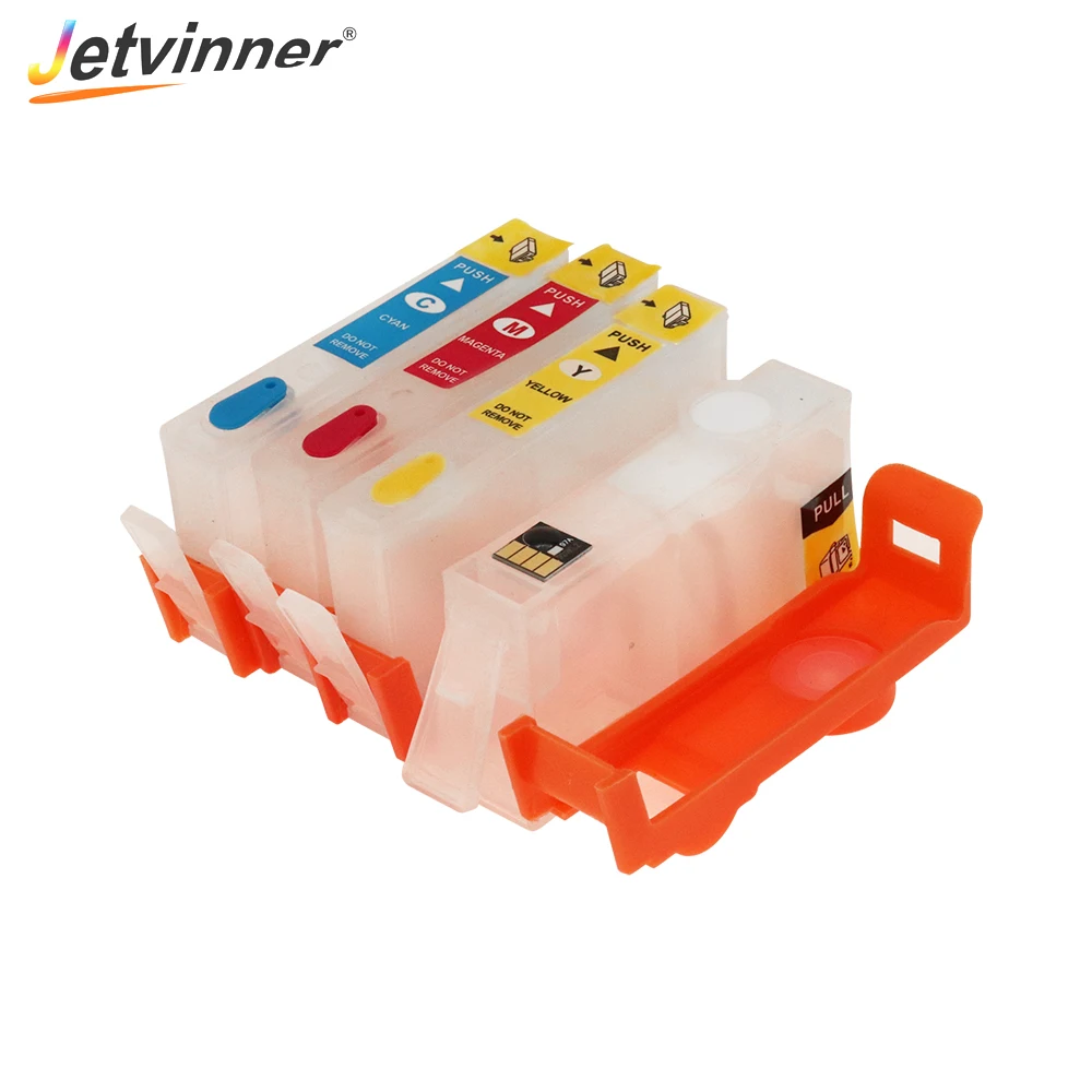 Многоразовый картридж Jetvinner для принтеров HP 902 с чипами ARC OfficeJet Pro 6950 6951 6954 6956 6958 6960