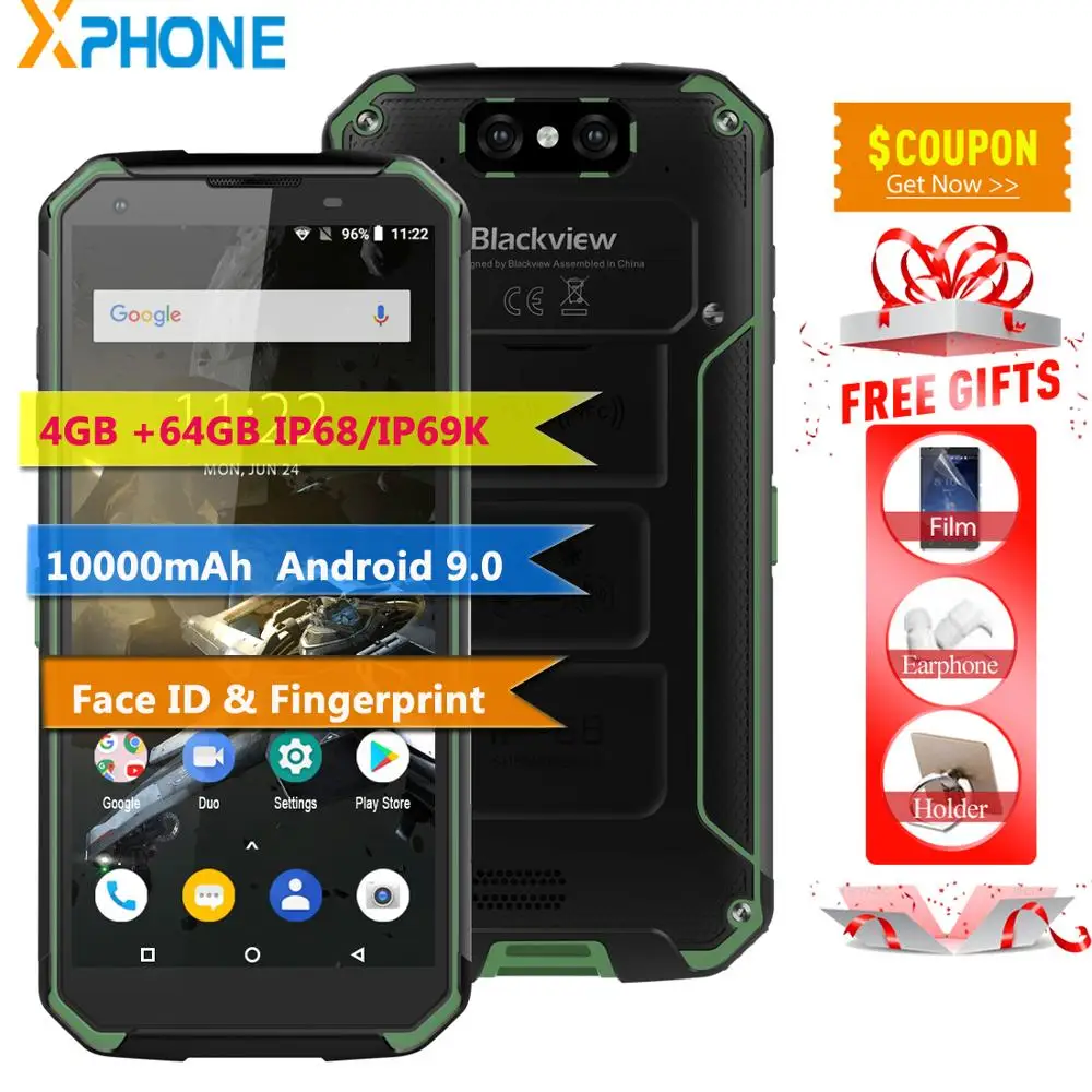 Blackview BV9500 Plus смартфон с 5 7 дюймовым дисплеем восьмиядерным процессором Helio P70 ОЗУ 4