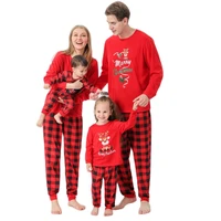 2021mother kidsbabyoutfitsclothesbebecouplesfamily matching christmasnew years pajamachildren setdress