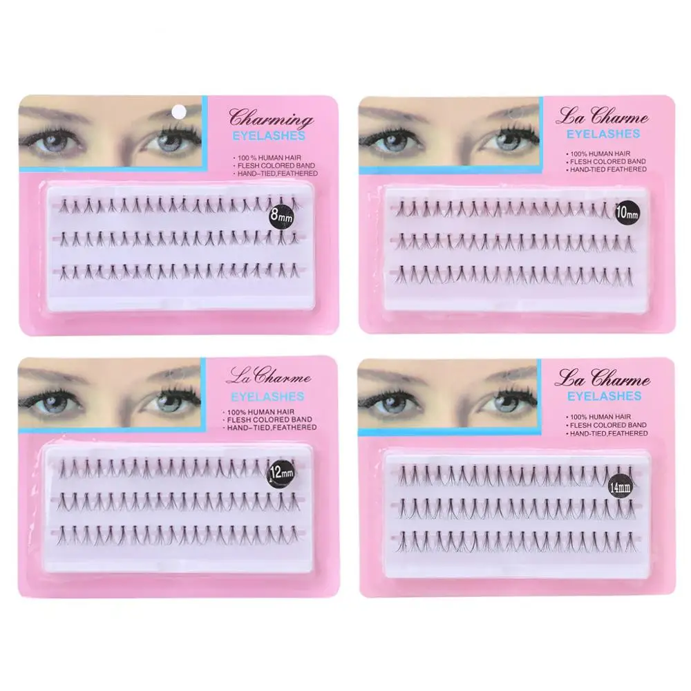 Handmade Natural Long Eyelash False Extension 8/10/12/14mm Grafting 60 Piece Personality Makeup Eyelashes | Красота и здоровье
