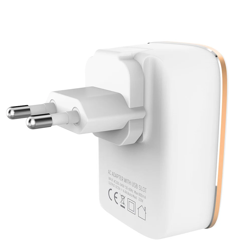 Новое поступление LDNIO A4404 портативный домашний дорожный 4 usb порта 4.4A настенное зарядное устройство адаптер питания
