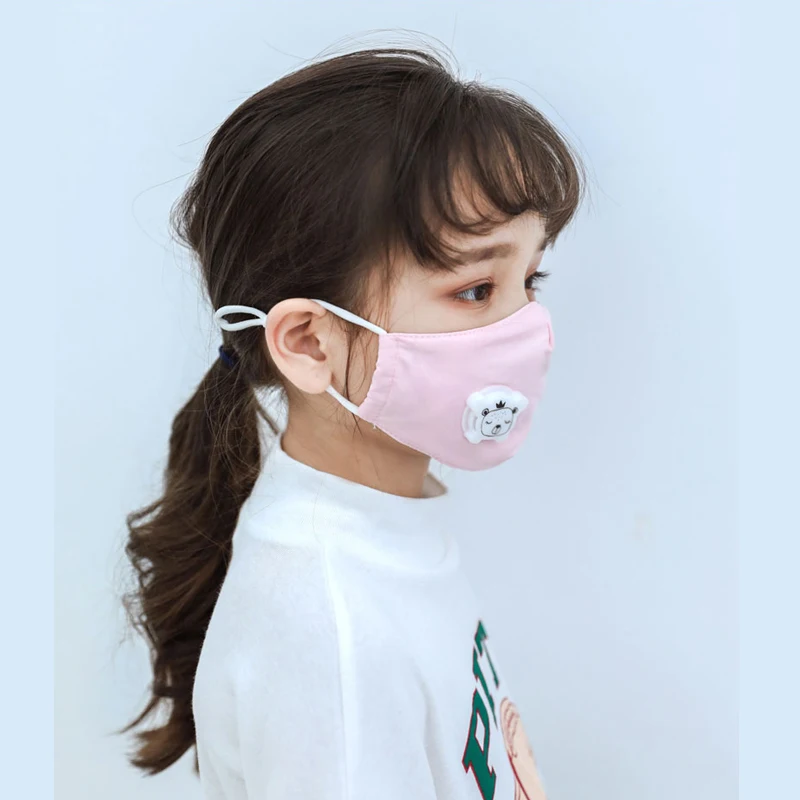 Детская Хлопковая маска Foux Pm2.5 с фильтром для рта сменная ветрозащитная