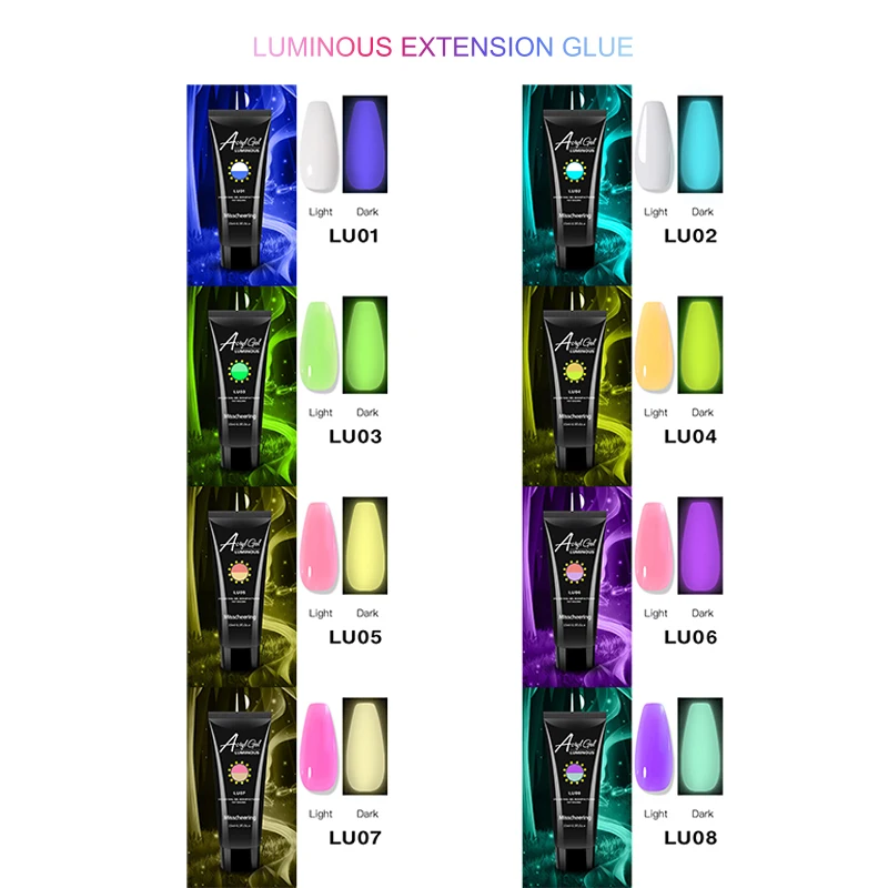 Гель для ногтей наращивания поли UV гель розовый белый прозрачный Украшение