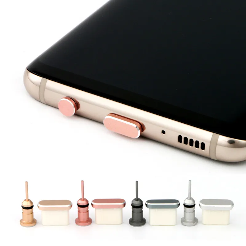 Металлический Набор штепсельных вилок USB C для защиты от пыли разъем наушников