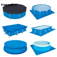 swimming pool ground mat high quality uv resistant dust cover polyester rainproof swimming pool accessories swimming pool cover