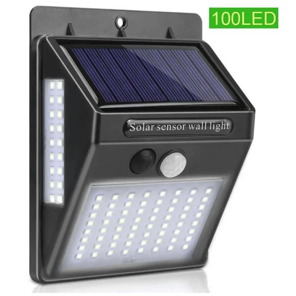 

Durable LED Solar Light 100LED Walkway Lights Security Lamp Path Wall Light Solar Lamp Motion Sensor 20W Garden Yard
