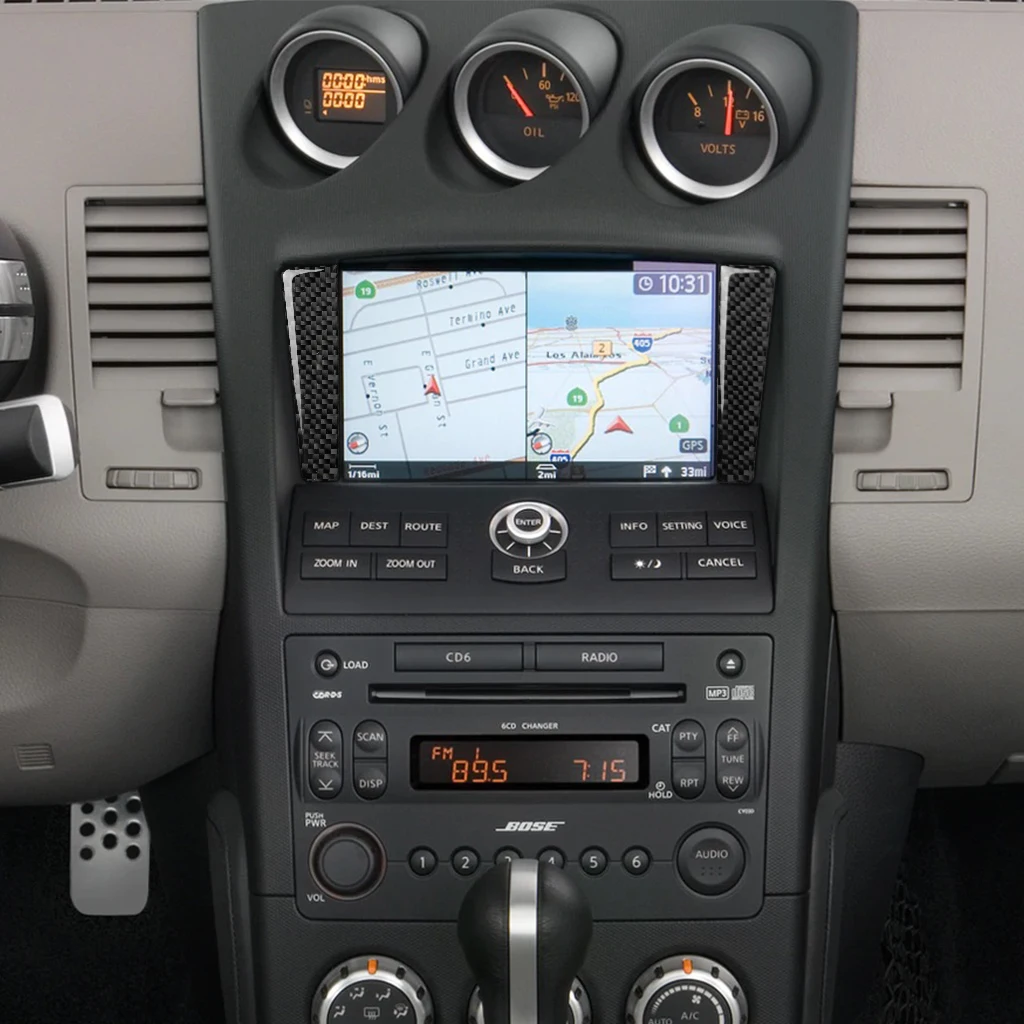 Крышка навигатора наклейка отделка для Nissan 350Z 2006-2009 Запчасти Аксессуары 3 шт. |
