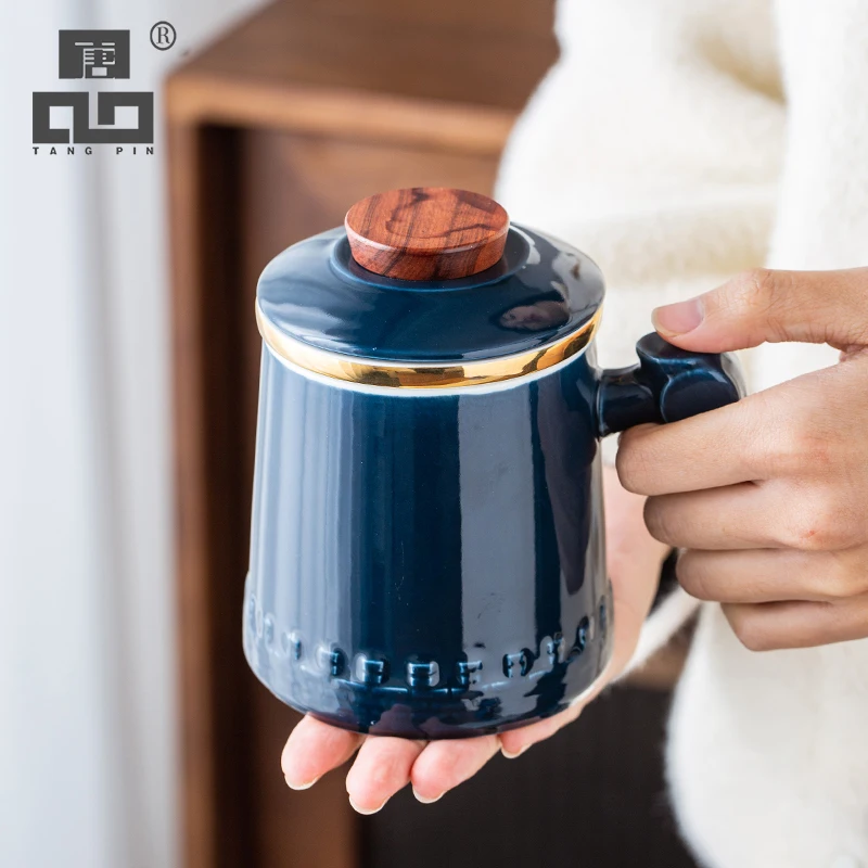 

Керамические чайные кружки TANGPIN, чайная чашка с фильтром, керамическая кофейная чашка 400 мл