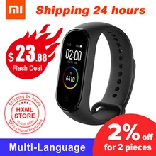 Xiaomi mi Band 4 Smart mi band 4 Цвета экран Браслет фитнес-трекер для измерения сердечного ритма Bluetooth 5,0 водонепроницаемый банда4