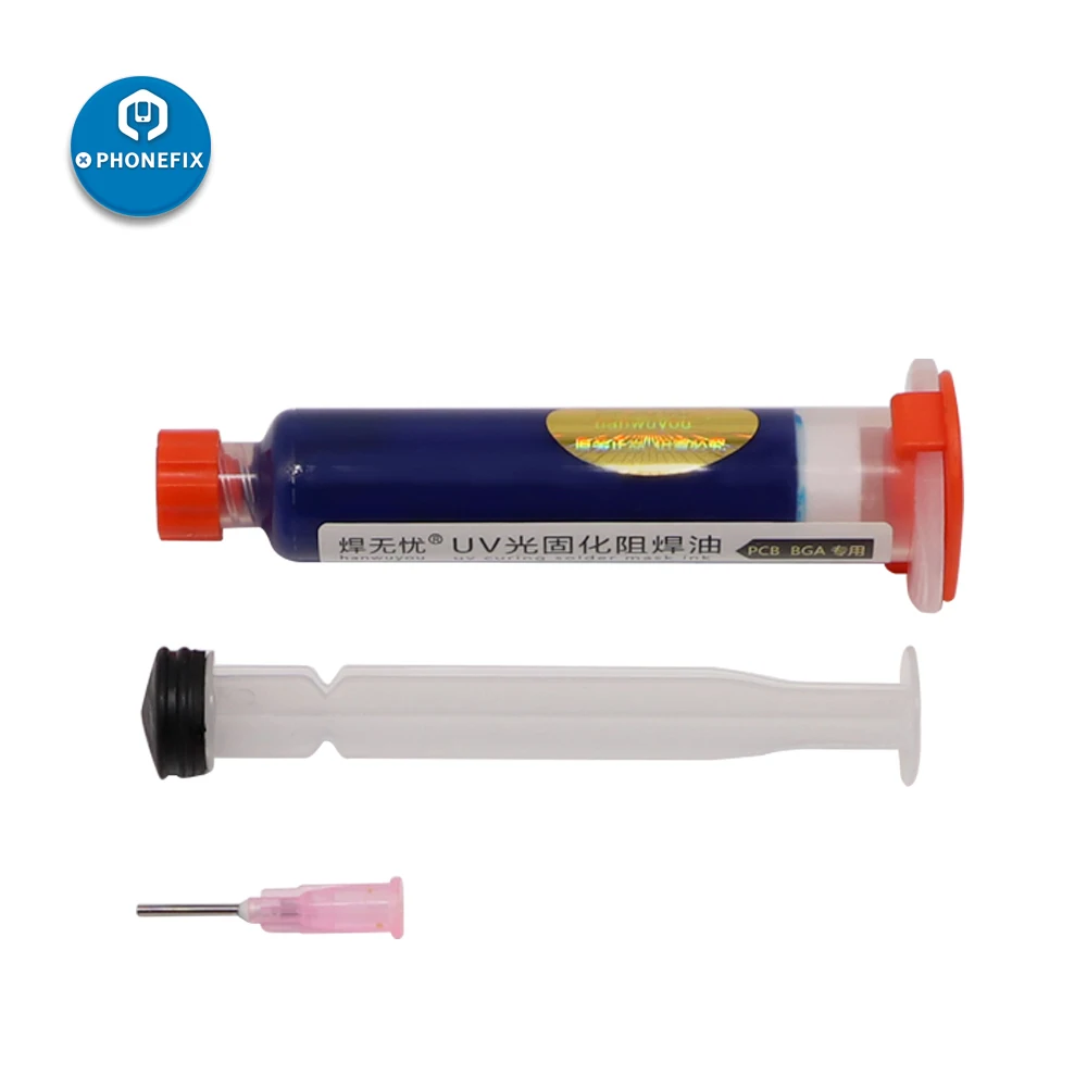 1 шт. флюс паяльной пасты УФ припой противостоит маска красный синий зеленый