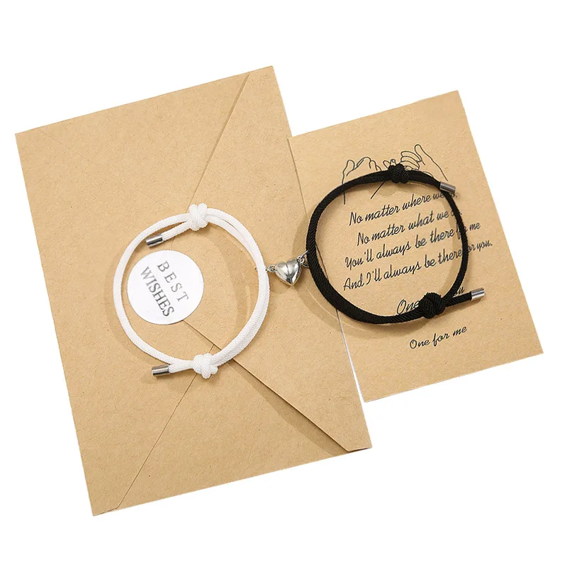 2 шт./комплект мужские и женские браслеты с магнитной застежкой