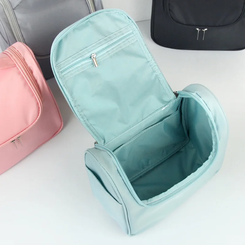

Waterproof Polyester Travel Organizer Bag Unisex Women Cosmetic Bag Hanging Travel Makeup Bags Washing Toiletry Kits Storage Bag