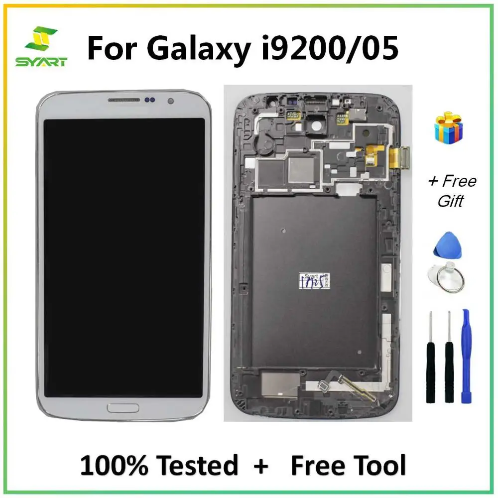 Для Samsung Galaxy Mega i9200 ЖК дисплей сенсорный экран дигитайзер сборка запасная часть