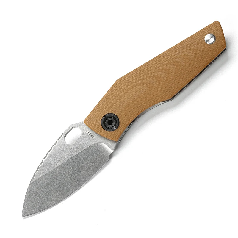 G10 yellow DICORIA SJ75 TC4 титановая ручка тактический складной нож D2 лезвие Кемпинг Охота Открытый выживания Карманные Ножи EDC инструменты - Цвет: G10 yellow