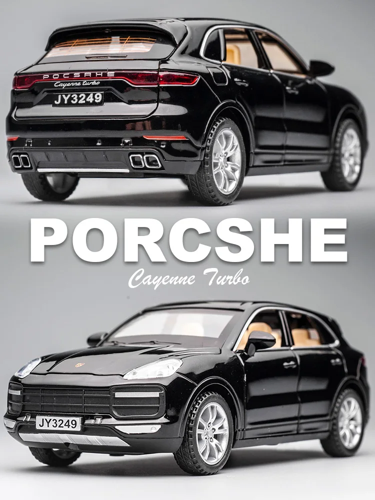 KIDAMI 1:32 Porsche Cayenne Diecast Car Model Children Toy Cars Decoration Pull Back with Sound and Light Gifts | Игрушки и хобби