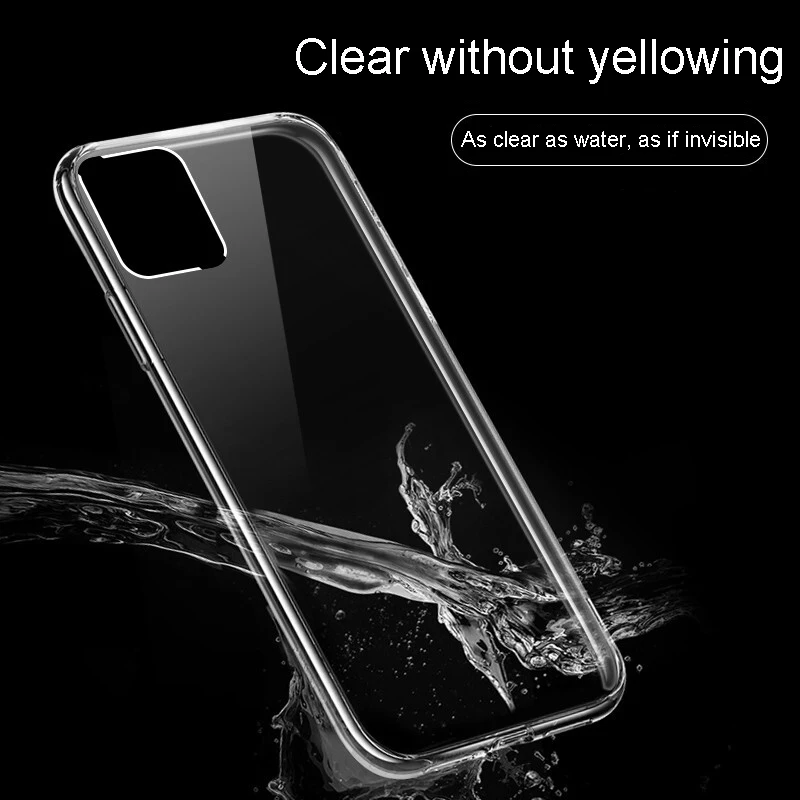 Сверхударопрочный прозрачный мягкий чехол для iPhone 5 6 7 8 Plus SPlus X XR XS 11 Pro MAX