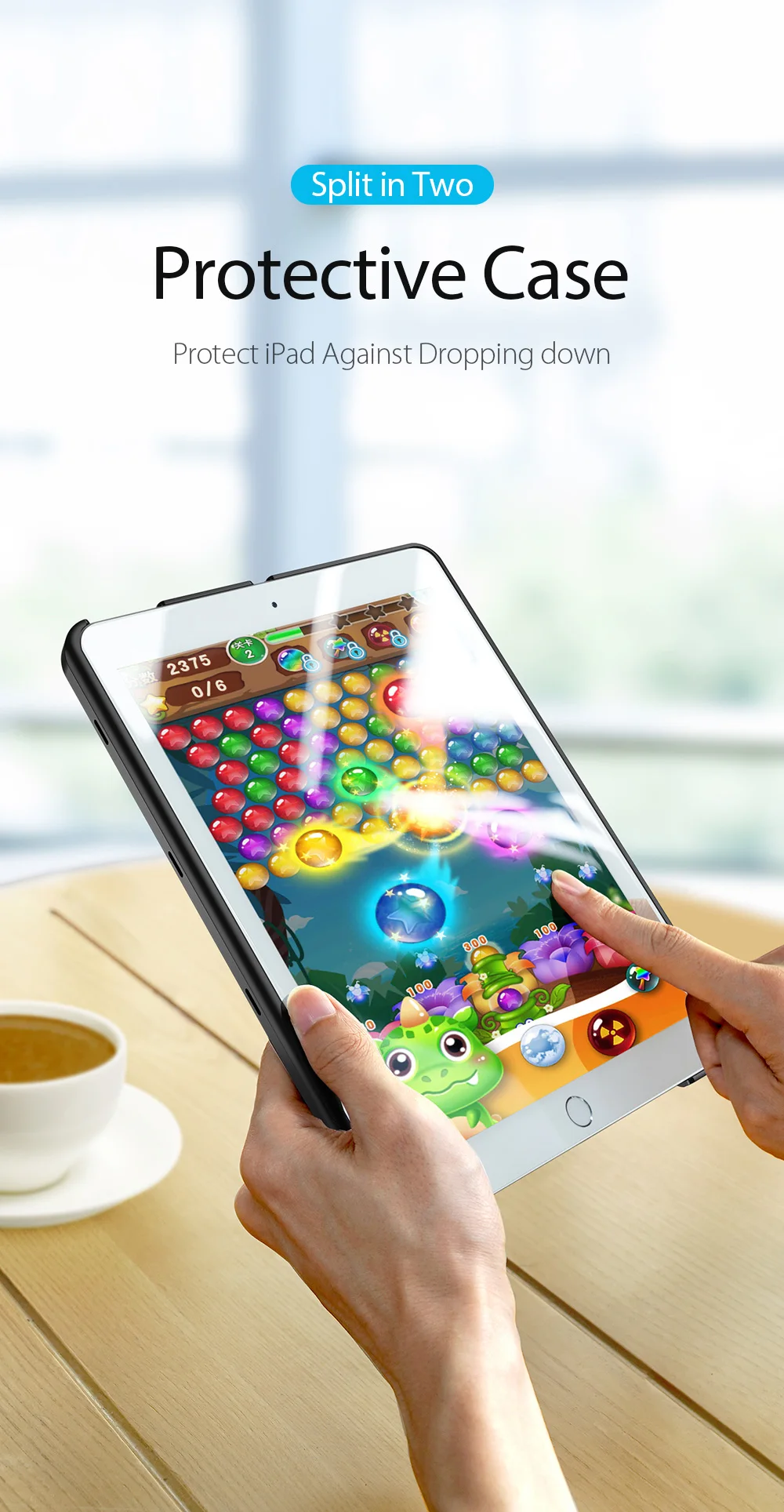 Беспроводная Bluetooth клавиатура чехол для iPad 5 6 чехол смарт-Обложка для планшета для iPad Air A1893 A1954 с держателем карандаша