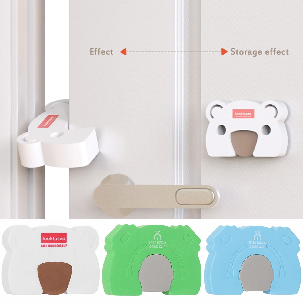 Карточка безопасности ограничитель открывания двери ребенка милые животные
