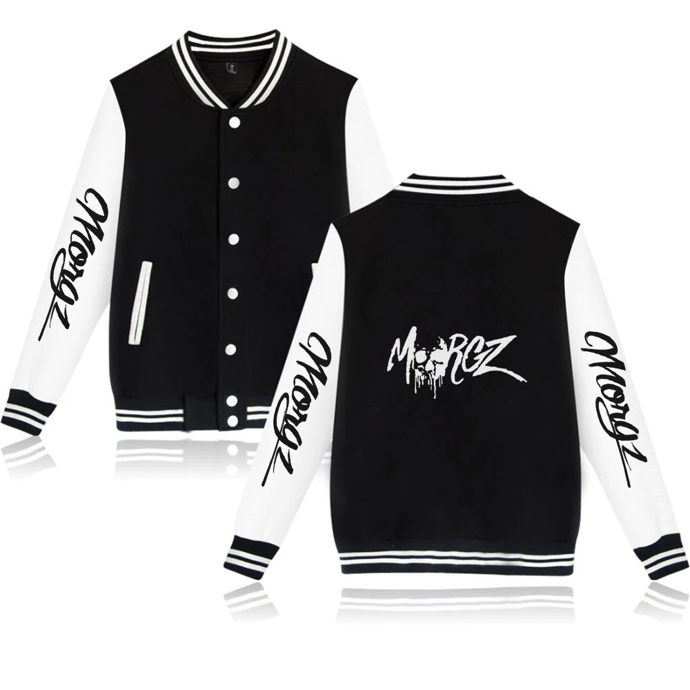 

WAWNI Morgz Baseball Jacket Polyester Plus Cotton Unisex Trendy Loose Hip Hop Baseball Uniform New Printing Jacket Hipster 2020