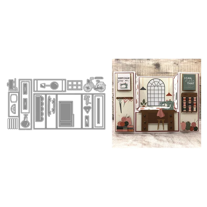 Новый 2021 наслоения металлический Трафаретный вырубной штамп и Скрапбукинг для