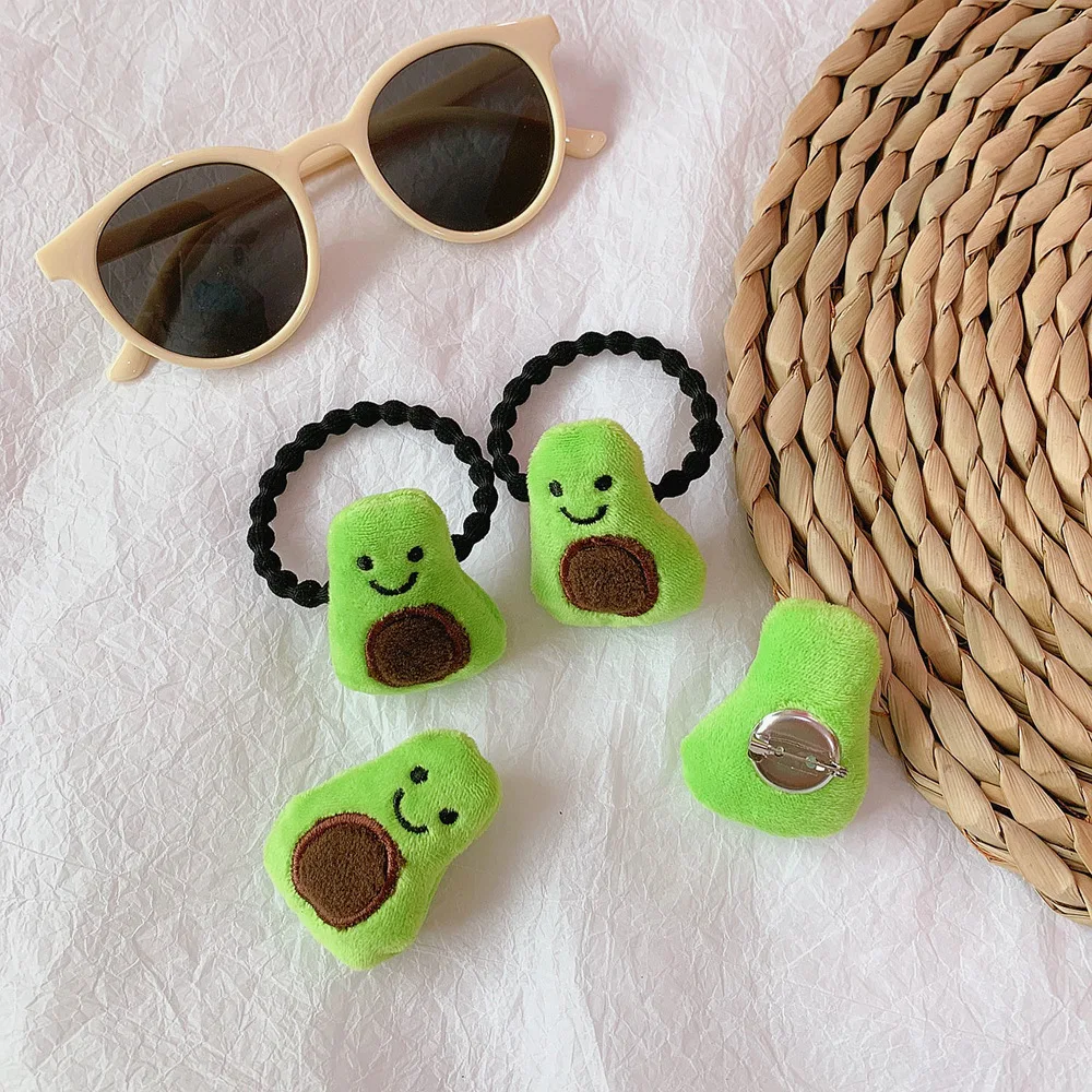 Милые Креативные авокадо плюшевые повязки на голову куклы аксессуары для волос