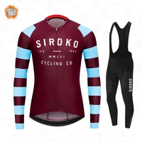 2021 siroko cycling jersey set winter thermal fleece mens sport cycling clothing mtb bicycle jerseys bike uniform ropa hombre