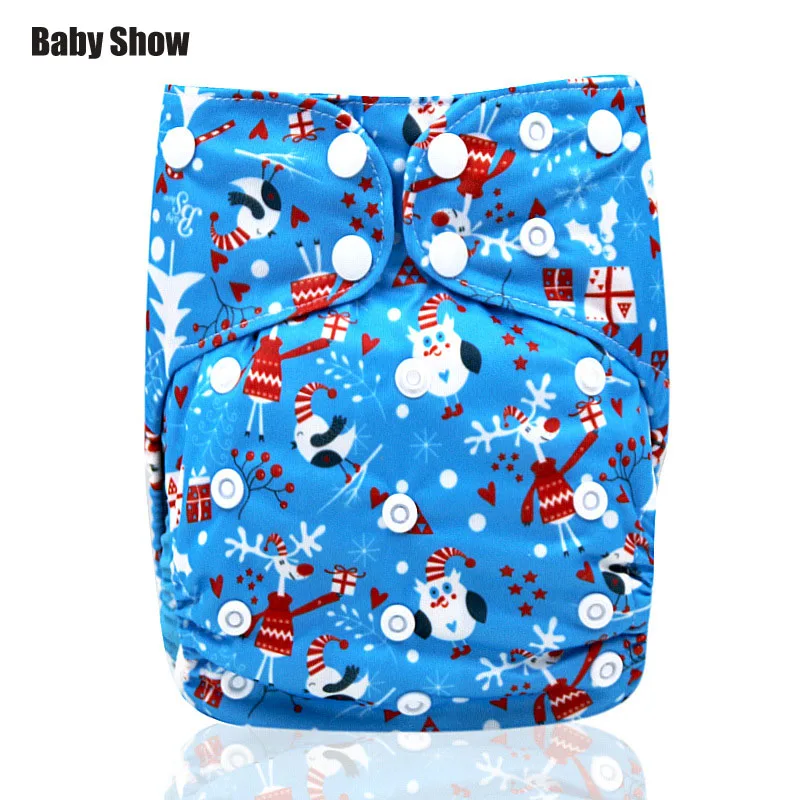 

Baby show cotton washable diapers leak-proof soft breathablecartoon digital printing washable cotton diapers instead of diapers