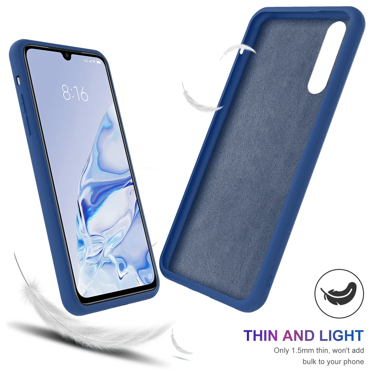 Для Xiaomi Mi 9 Pro 5G чехол тонкий мягкий ТПУ для телефона Встроенный бархатный