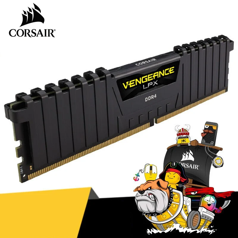 CORSAIR Vengeance ram память LPX 4 ГБ 8 16 32 DDR4 PC4 2400 МГц 2666 3000 3200 модуль Mhz ПК ОЗУ компьютера