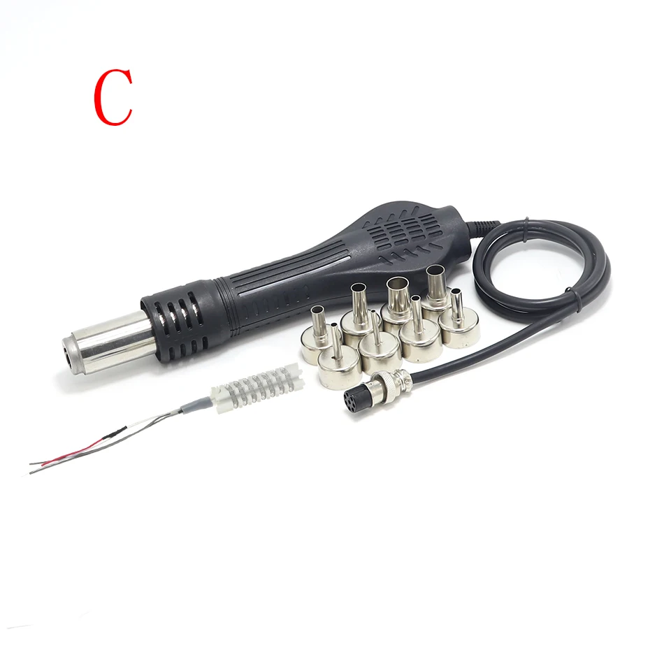 Package C KADA 858 серии 858D 852AD 853A фена паяльная станция ручка универсальная 8 отверстий - Цвет: Package C