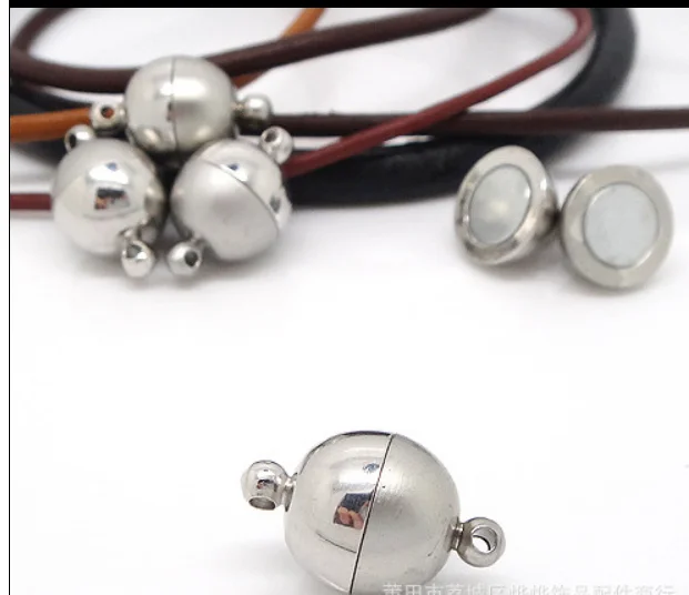 

30pcs Magnetic Lobster Clasps Buckle Hook Round Ball DIY Jewelry Making Findings