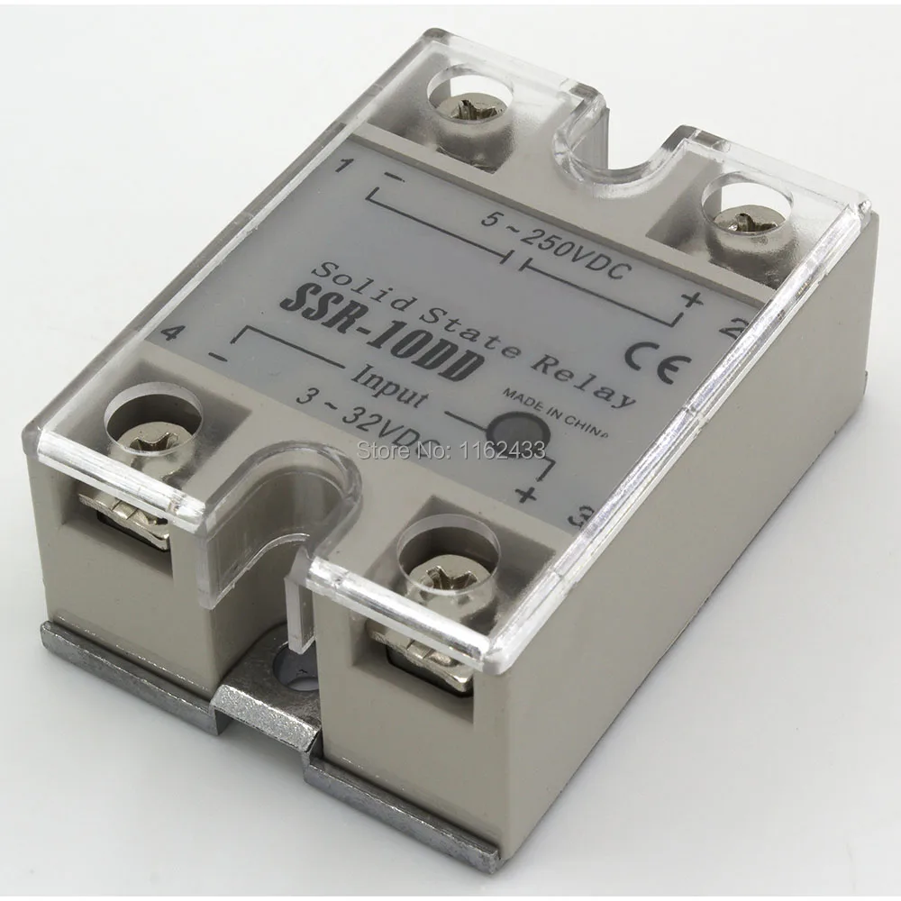 

SSR-10DD Однофазный DC к DC 10A 250V твердотельные реле 10DD SSR