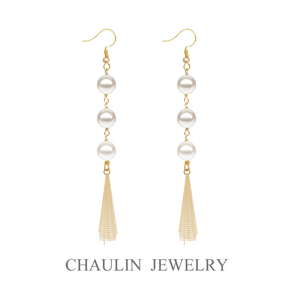 Женские серьги ручной работы из серебра 925 пробы с жемчугом|Серьги-подвески| |