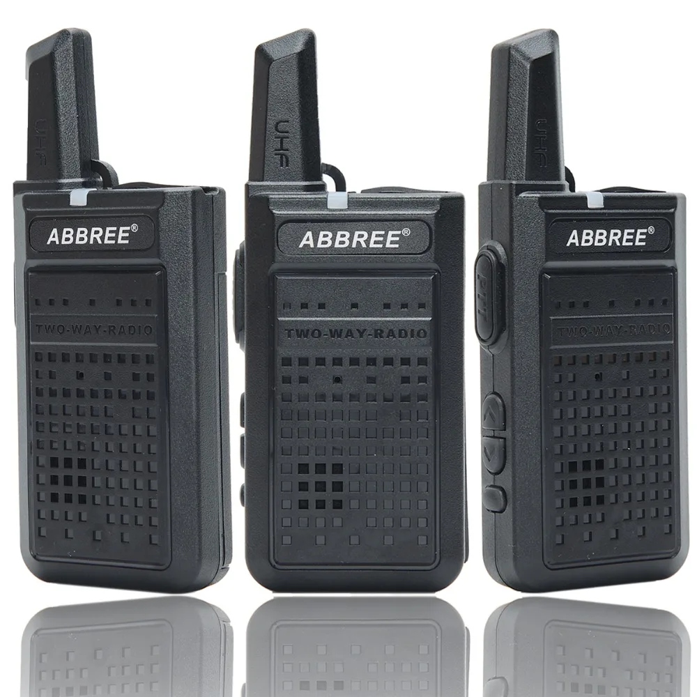 2 шт. ABBREE AR-A2 Мини Портативная рация USB зарядка VOX двухстороннее радио портативный приемопередатчик UHF 400-470 МГц