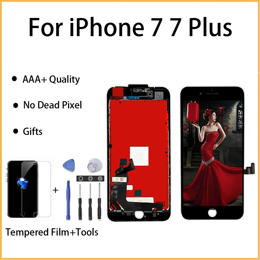 FVBH AAAAA белый и черный ЖК дисплей Замена для Apple iPhone 7 Plus 5 'ƌ lcd 3D сенсорный экран