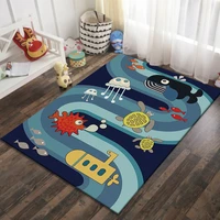 modern art soft cartoon crocodile puppy children room carpet rug non slip anti smudge rugs and carpets for home living room