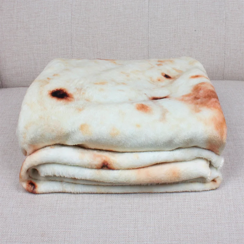 Зимнее мягкое теплое пушистое фланелевое одеяло Burrito s круглое в виде самолета из