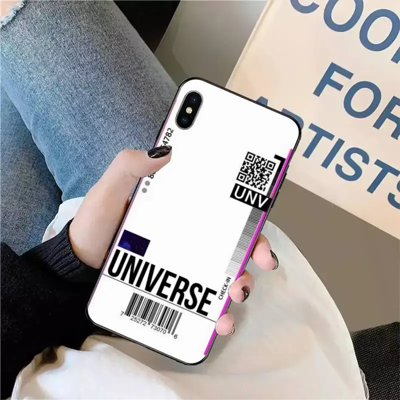 

World Travel Ticket Phone Case for iPhone 11 12 pro XS MAX 8 7 6 6S Plus X 5S SE 2020 XR mini