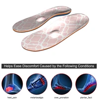 pink ifitna memory foam original length high arch support insoles for flat feet orthotic inserts men and women