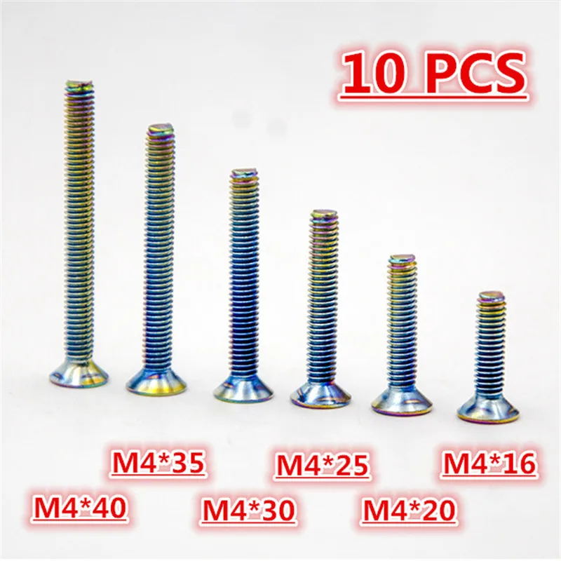 

10 PCS 4MM moto screw for KTM husqvarna motocross screw motorcycle part motorbike moto ATV Off-road dirt pit bike decal scooter