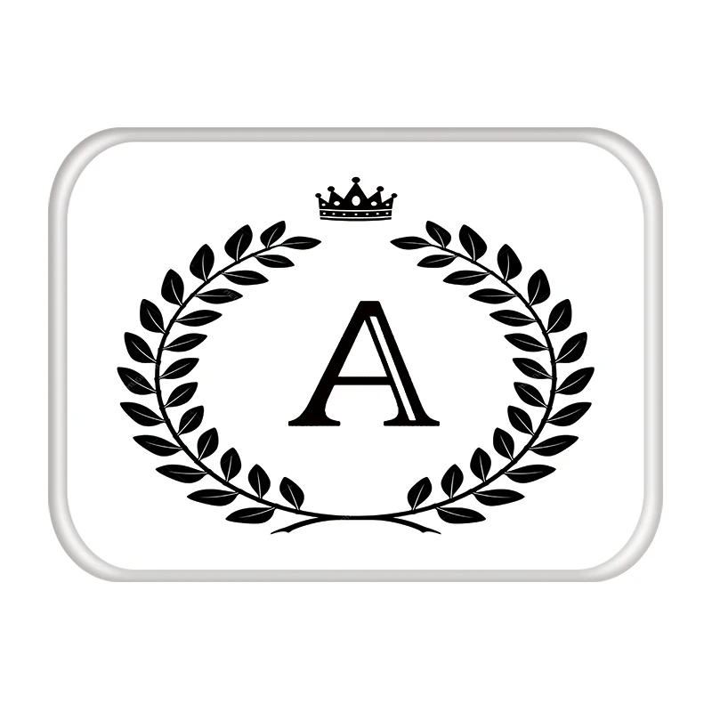 Ковриков Коврик для прихожей с принтом в виде короны и надписи простой