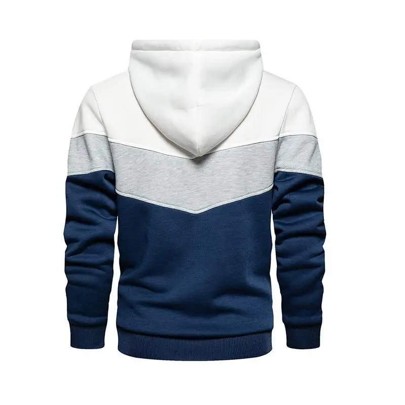 

Men's Patchwork Sweatshirt set Hoodies Clothing Casual Loose Streetwear Male Fashion Autumn Winter Outwear + Pants 2 Piece Sets