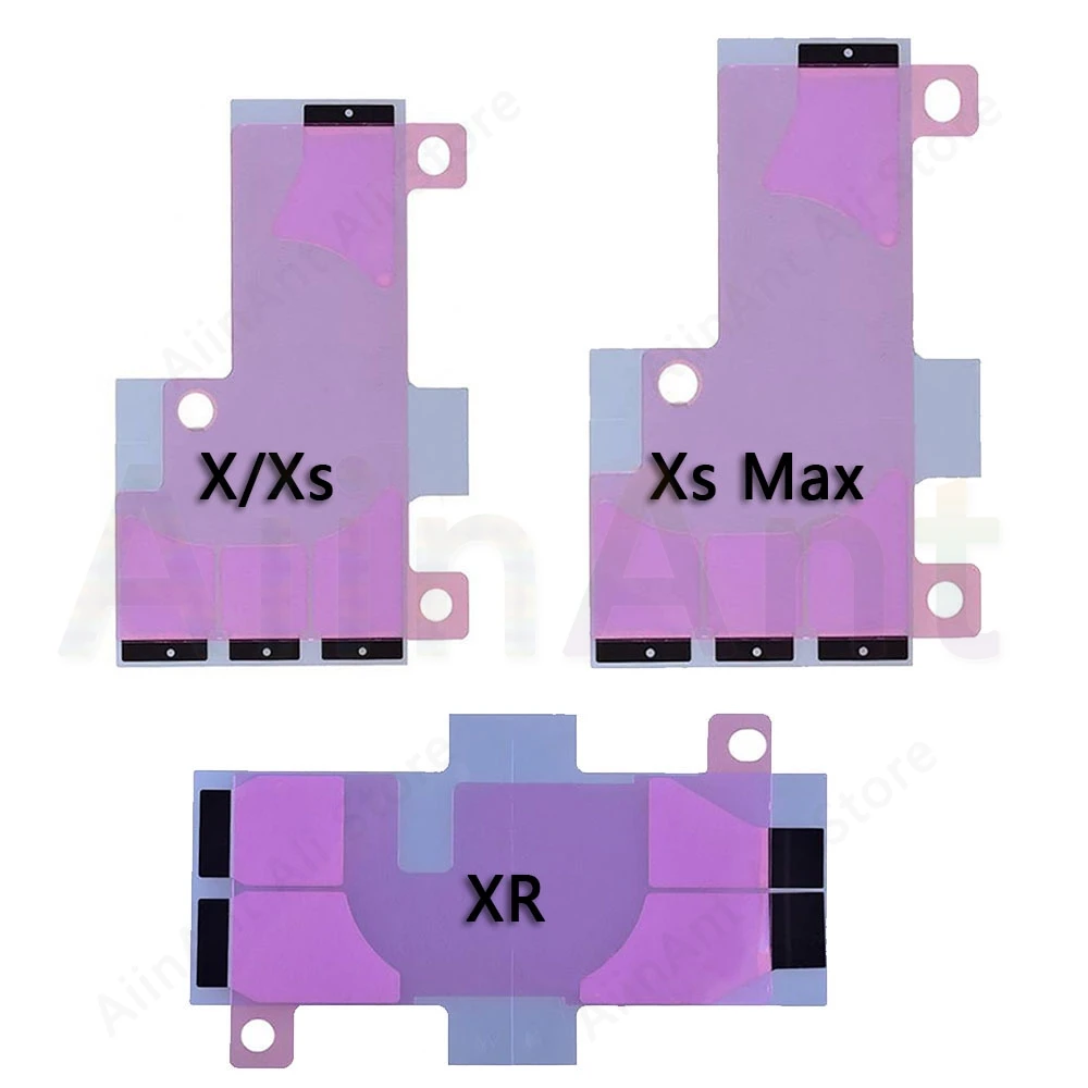 10 шт. стикер на клейкой основе для iPhone X Xs Max XR 5S 5c 6 6s 7 8 плюс лента для аккумуляторов клейкие полоски Замена