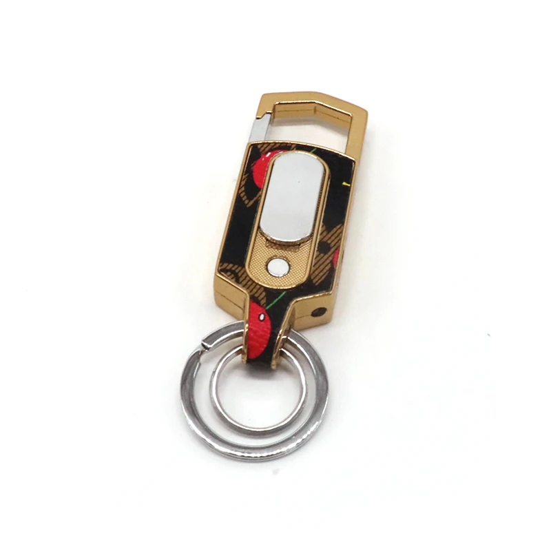 one pcs Сенсорная горка Зажигалка USB Электронная зарядка беспламенная Дымчатая перезаряжаемая сигарета наружная ветрозащитная портативная Kaychain Ligther - Цвет: one pcs