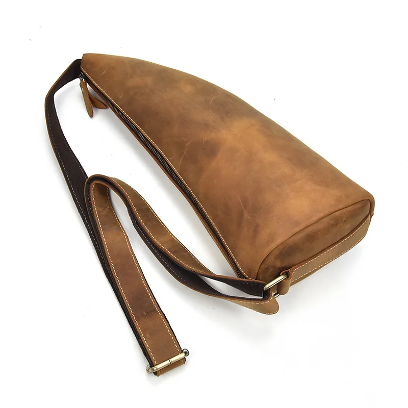 Luxury Designer Men Bag Genuine Leather Man Purse Chest Pack with Phone Pouch |