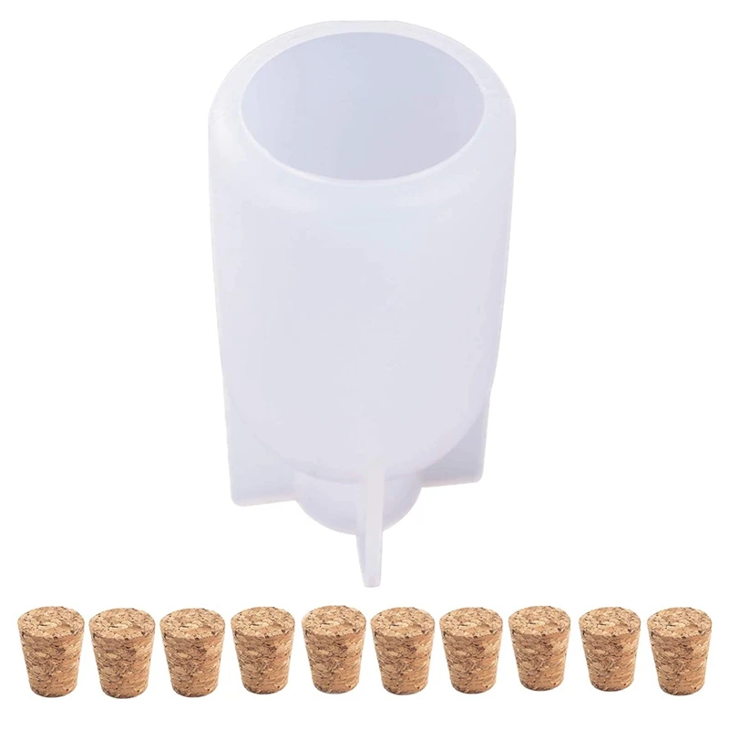 

Lamp Shade Resin Mold Creative Bottle Shape Silicone Molds for Casting Candle Soap Making Decor Gift Craft Supplies