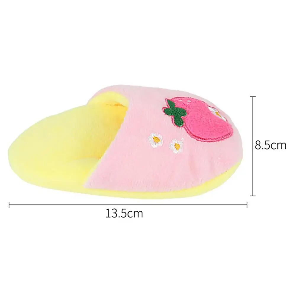 B 135x85mm Игрушка с пищалкой для домашних животных, плюшевые тапочки в форме щенка, собаки, звуковые жевательные игрушки для собак, кошек, забавные товары для собак - Цвет: B 135x85mm