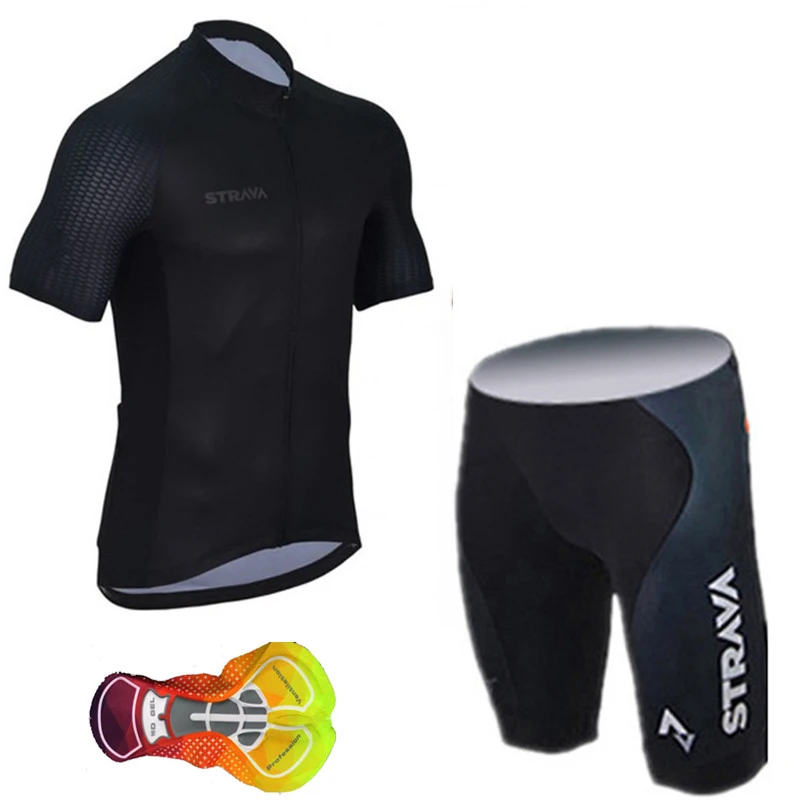 2019 Strava велосипедная футболка мужской комплект одежда быстросохнущая для