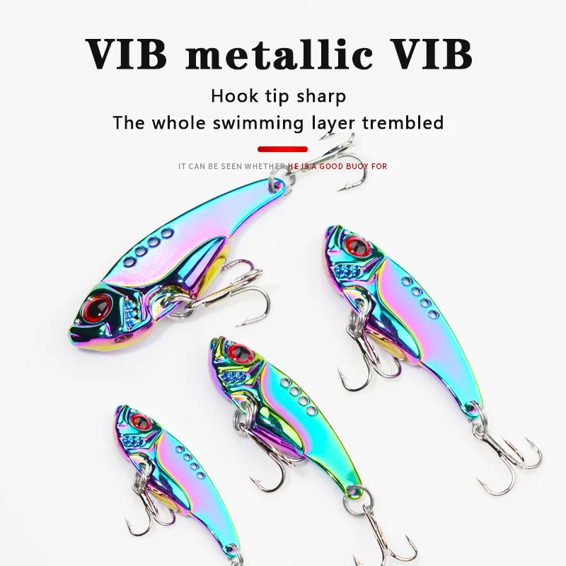 

1Pcs Rotating Metal VIB vibration Bait Spinner Spoon Fishing Lures 3g 7g 10g Jigs Trout Winter Fishing Hard Baits Tackle Pesca